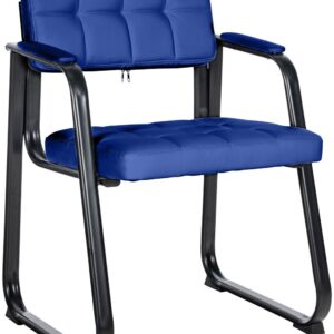Besucherstuhl Canada B Kunstleder blau