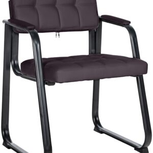 Besucherstuhl Canada B Kunstleder braun