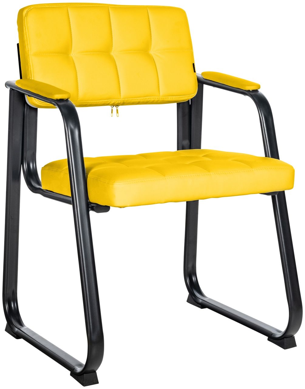 Besucherstuhl Canada B Kunstleder gelb 1 Besucherstuhl Canada B Kunstleder gelb