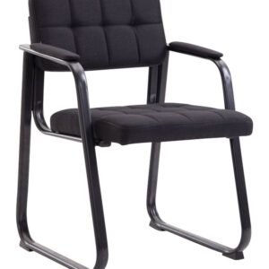 Besucherstuhl Canada B Stoff schwarz