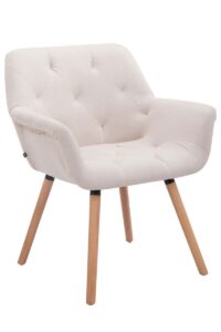 Besucherstuhl Cassidy Stoff Natura Eiche beige