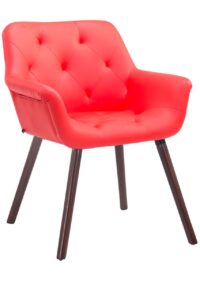 Besucherstuhl Cassidy walnuss rot