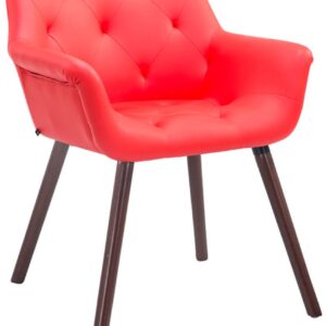 Besucherstuhl Cassidy walnuss rot