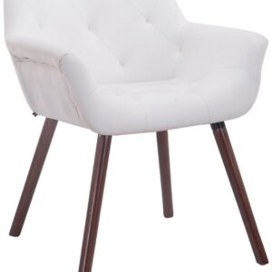 Besucherstuhl Cassidy walnuss weiß