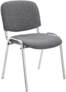 Besucherstuhl Ken C Stoff grau