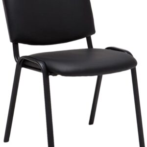 Besucherstuhl Ken Kunstleder schwarz