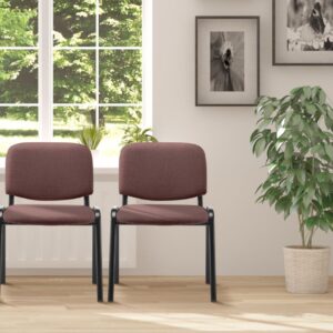 Besucherstuhl Ken Stoff braun