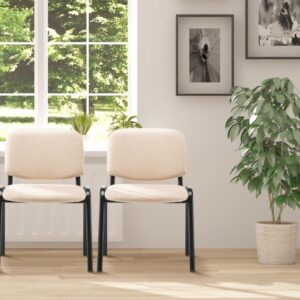 Besucherstuhl Ken Stoff creme