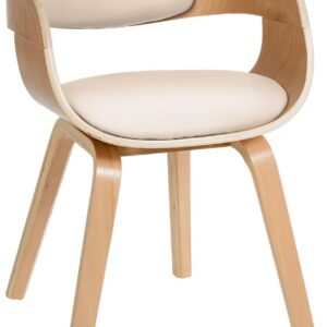 Besucherstuhl Kingston natura/creme