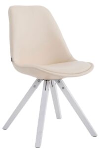 Besucherstuhl Laval Square weiss creme