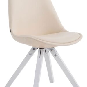 Besucherstuhl Laval Square weiß creme