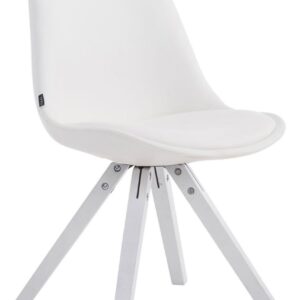 Besucherstuhl Laval Square weiß weiß