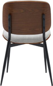 Besucherstuhl Tiffin Stoff walnusscreme