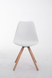 Besucherstuhl Toulouse Natura Rund weiss