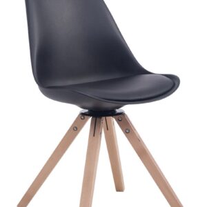 Besucherstuhl Troyes Drehbar Natura Square schwarz