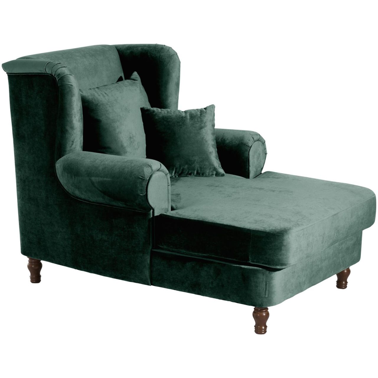 Big-Sessel inkl. 2x Zierkissen 55x55cm + 40x40cm Mareille anthrazit Buche schwarz lackiert Flachgewebe (Leinenoptik)