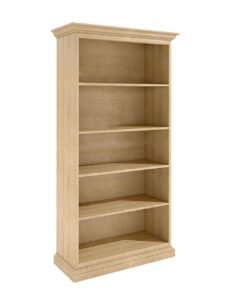 Buecherregal Regal Schrank Duett B 112 H 212 cm mit 4 Regalfaechern Pinie massiv Pinie karamell