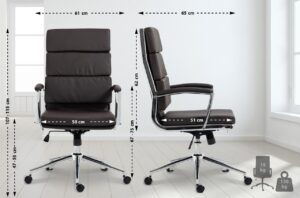 Buerostuhl Cleveland Kunstleder braun