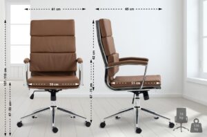 Buerostuhl Cleveland Kunstleder hellbraun