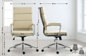 Buerostuhl Cleveland Stoff creme