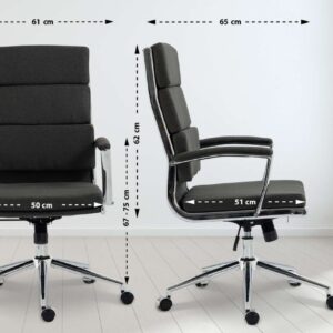 Bürostuhl Cleveland Stoff dunkelgrau