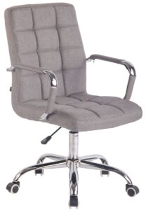 Buerostuhl Deli Stoff grau