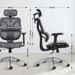 Bürostuhl Deshler grau