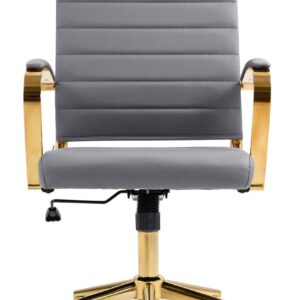 Bürostuhl Havanna Kunstleder grau