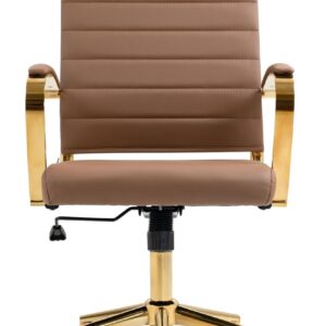 Bürostuhl Havanna Kunstleder hellbraun