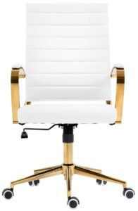 Buerostuhl Havanna Kunstleder weiss