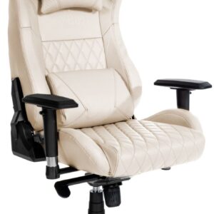 Bürostuhl Keren Echtleder creme