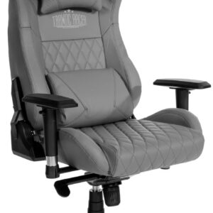 Bürostuhl Keren Echtleder grau