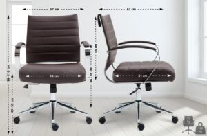 Buerostuhl Oakland Kunstleder braun