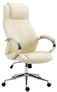 Buerostuhl Salford Echtleder creme