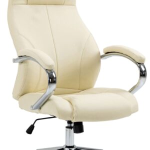 Bürostuhl Salford Echtleder creme