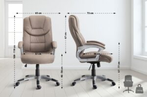 Buerostuhl Texas V2 Stoff taupe