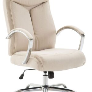 Bürostuhl Vaud Stoff creme