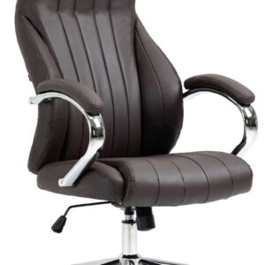 Bürostuhl Wigan Echtleder braun