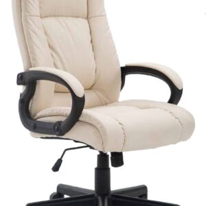Bürostuhl XL Sparta Kunstleder creme