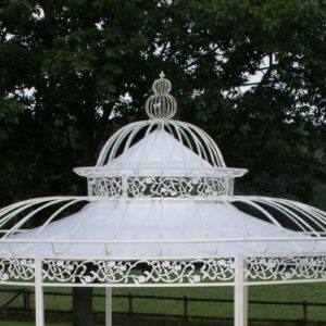 Dach für Luxus Pavillon Romantik 350 cm weiß