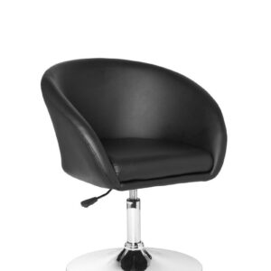 Design Relaxsessel SPM2.157 Loungesessel Kunstleder Cocktailsessel schwarz