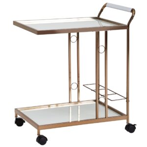 Design Servierwagen Gold 67x80x45 cm