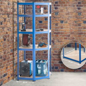 Eckregal Flint 180 blau