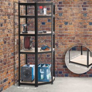 Eckregal Flint 180 schwarz