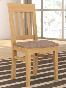 Esszimmer Stuhl Duett mit Festpolsterkissen Pinie massiv Pinie karamell mit Sitzkissen hellbraun sublim 11