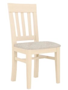 Esszimmer Stuhl Duett mit Festpolsterkissen Pinie massiv Pinie lipizano mit Sitzkissen beige sublim 02