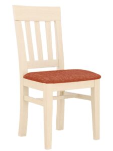 Esszimmer Stuhl Duett mit Festpolsterkissen Pinie massiv Pinie lipizano mit Sitzkissen terracotta sublim 27