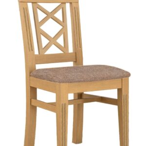 Esszimmer-Stuhl mit Festpolsterkissen Chalet Pinie massiv Pinie karamell mit Sitzkissen hellbraun - sublim 11