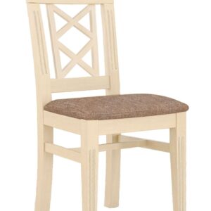 Esszimmer-Stuhl mit Festpolsterkissen Chalet Pinie massiv Pinie lipizano mit Sitzkissen hellbraun - sublim 11
