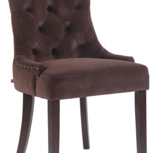 Esszimmerstuhl Aberdeen Samt antik braun